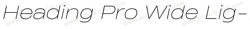 Heading Pro Wide Lig字体转换